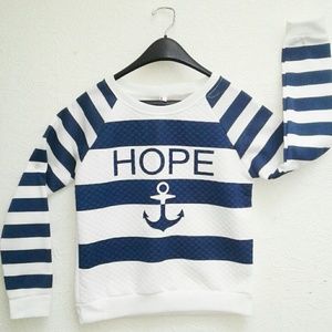 Women's thin " HOPE " sweater
